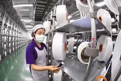 恒力化纖新增加彈自動化生產(chǎn)線